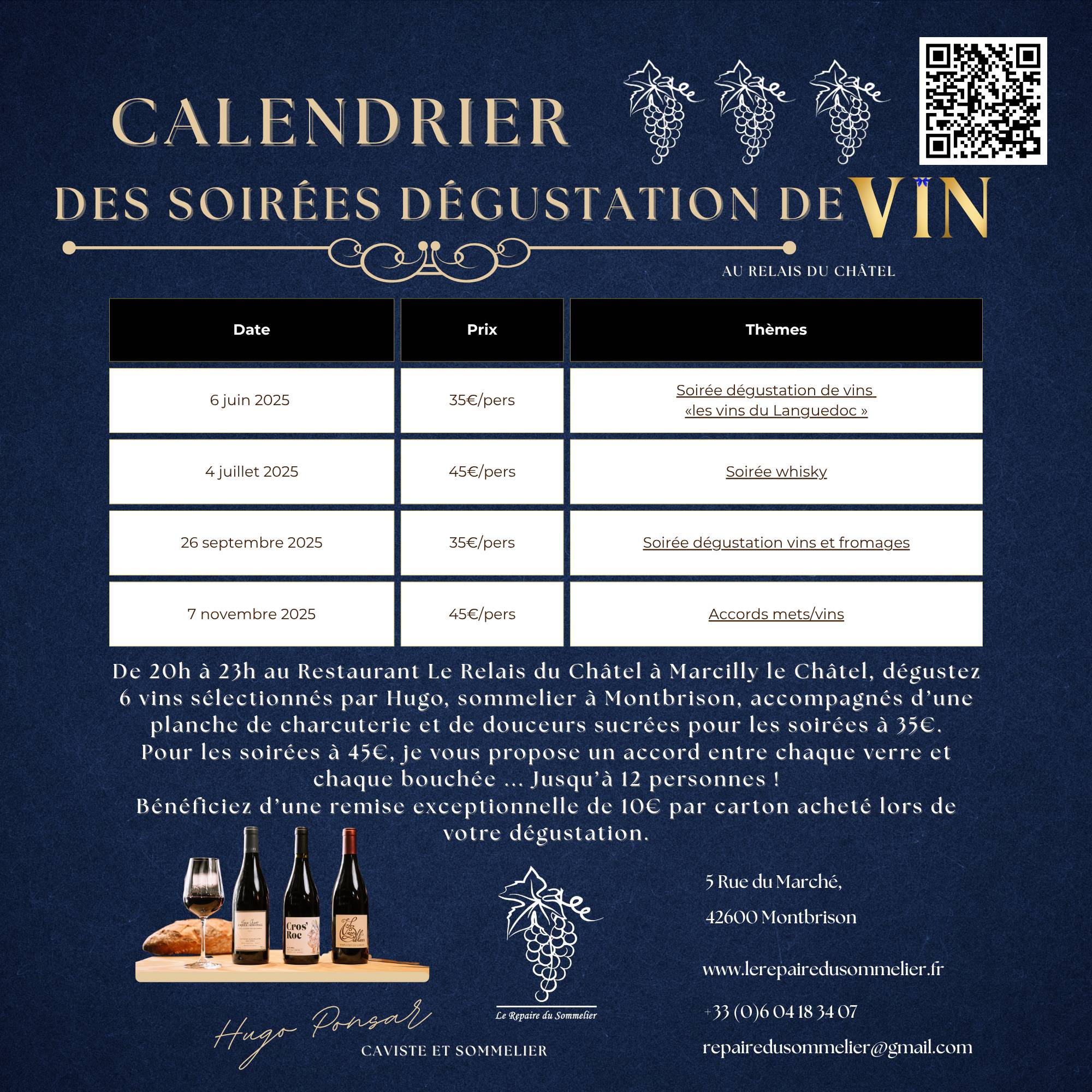 Dates de nos futurs évènements