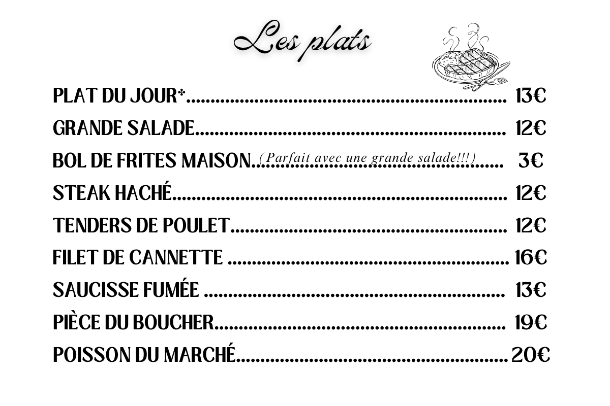 La carte du relais du chatel